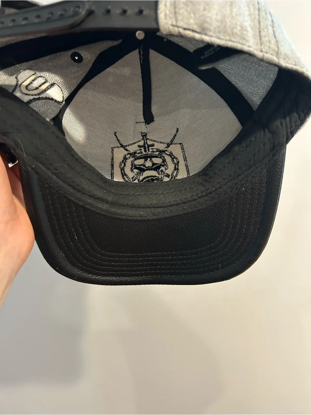 Destiny Video Game Hat Cap Bungie Logo Skull Sword Gray Black Snapback Adult